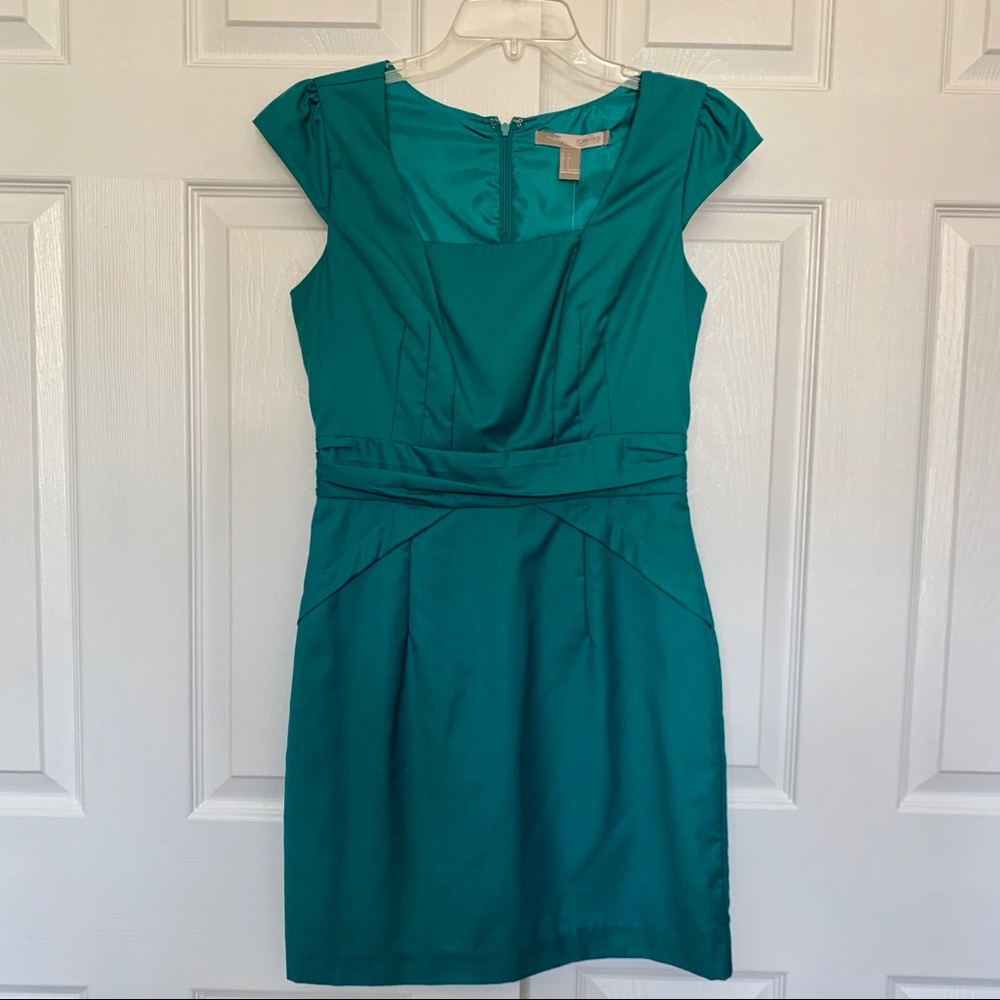 S Teal/Blue/Green Cap Sleeved Dress